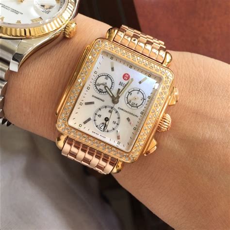 rose gold michele watch replica